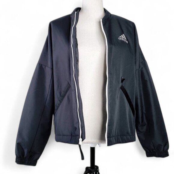 Adidas Back to Sport Light Insulated Zip Up Jacket Women's Chunky Three Stripe L - Picture 6 of 10